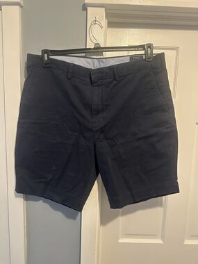 Polo by Ralph Lauren Navy Flat-Front Chino Shorts